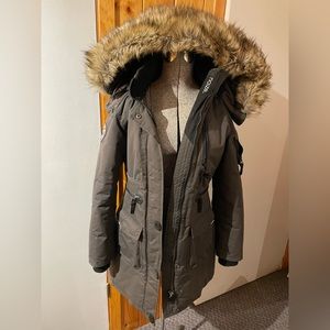 Noize winter parka with faux fur hood